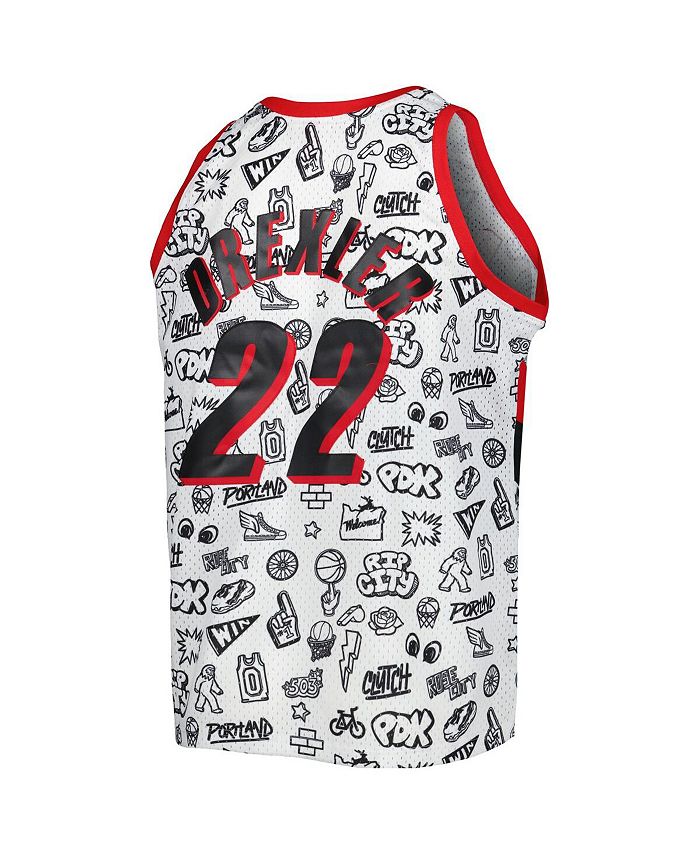 Veste Satin Poids Lourd Mitchell & Ness - Portland Trail Blazers Noir, Taille M à XXL
