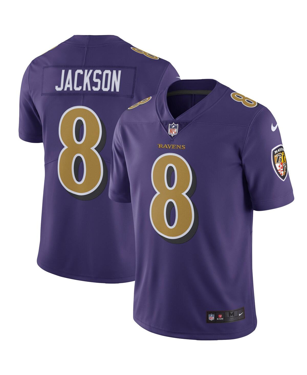 Men's Nike Lamar Jackson Purple Baltimore Ravens Color Rush Vapor Limited Jersey