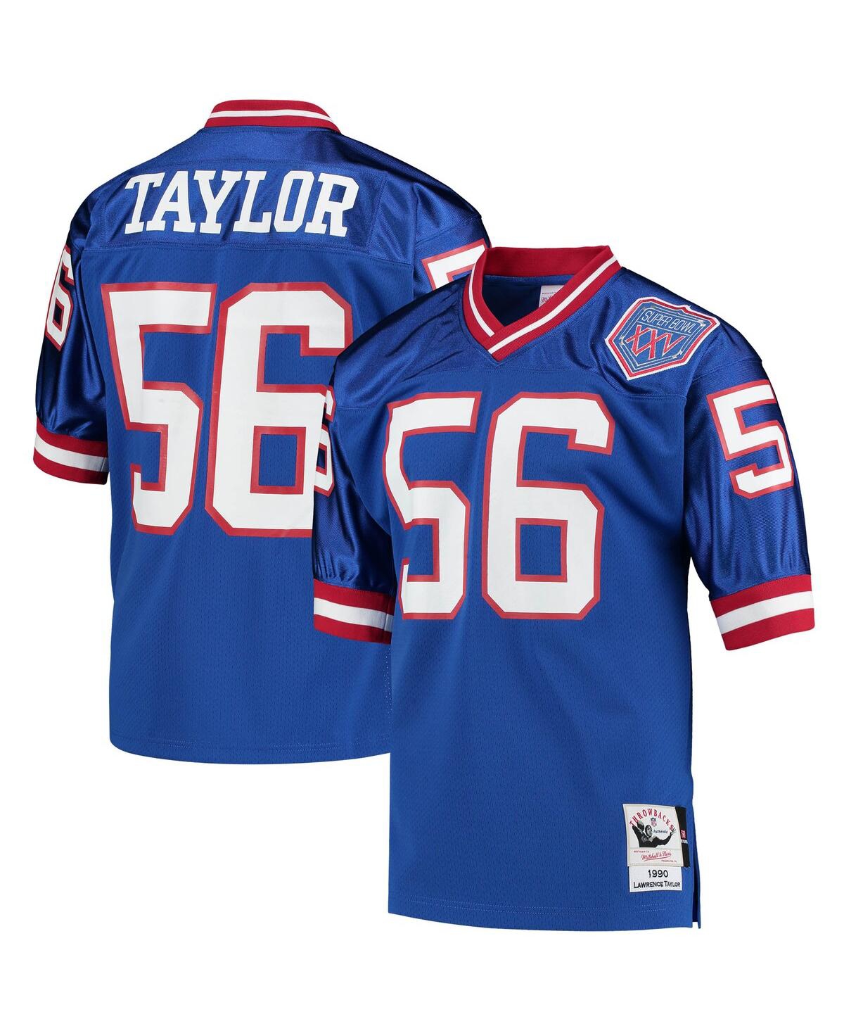 Men's Mitchell & Ness Lawrence TaylorNew York Giants 1990 Authentic Throwback Retired Player Jersey - Royal
