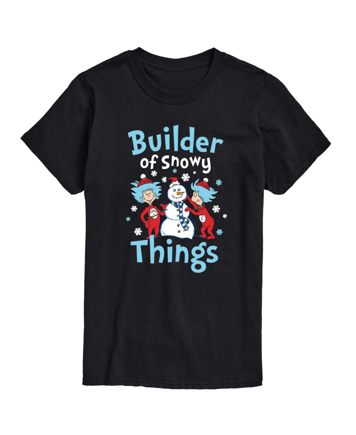 Airwaves Men's Dr. Seuss Snowy Things Graphic T-shirt In Black