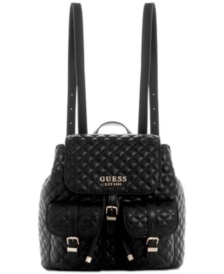 GUESS Adam Flap Quilted Small Backpack - Macy's