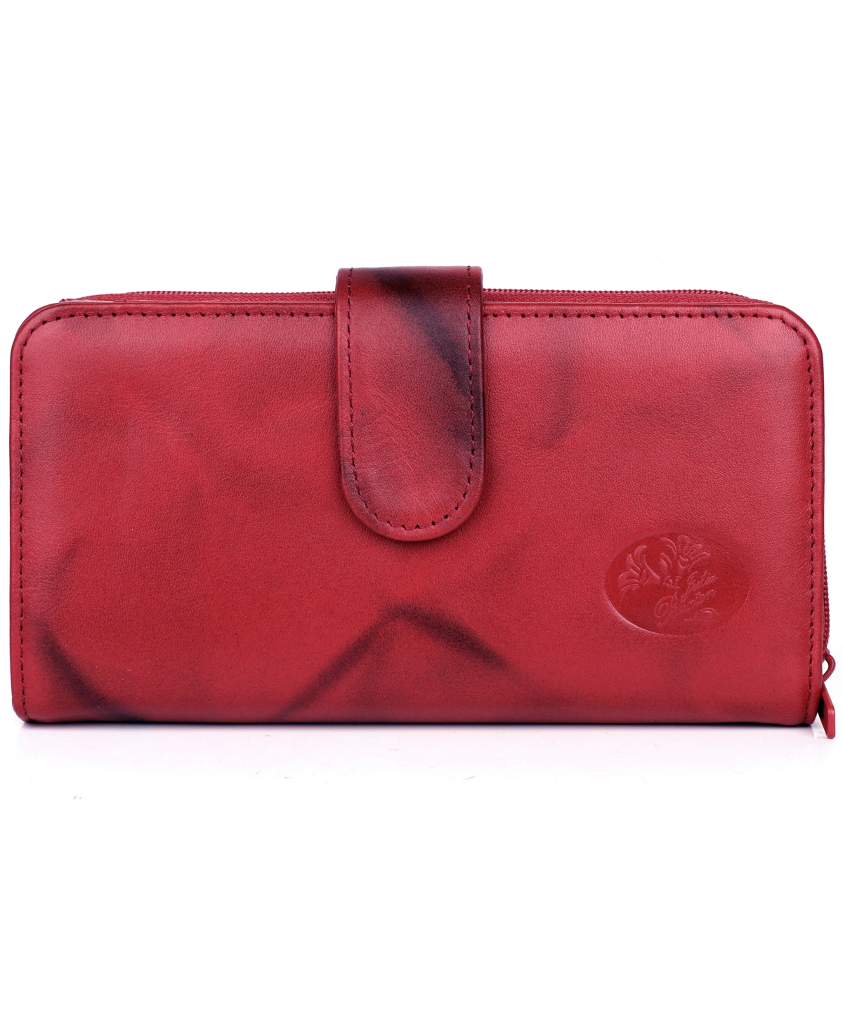 Julia Buxton Women's Mini Heiress Checkbook Wallet In Red