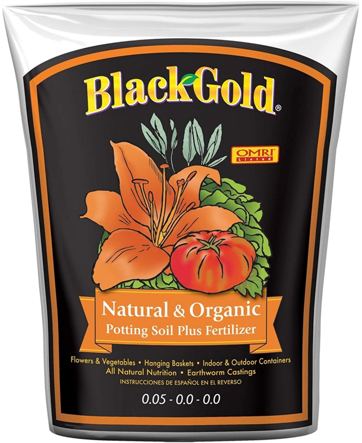 Black Gold Natural and Organic Potting Soil 8QT