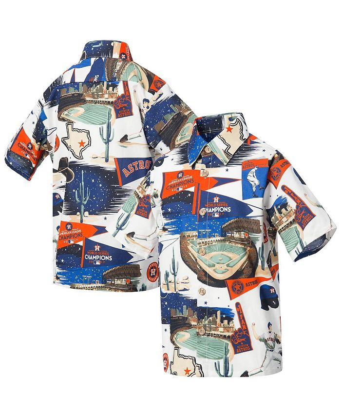 Reyn Spooner Big Boys White Houston Astros Scenic Button-Up Shirt - Macy's