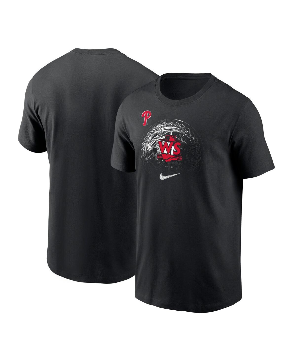 Men's Nike Black Philadelphia Phillies 2022 World Series Worldwide Event T-Shirt