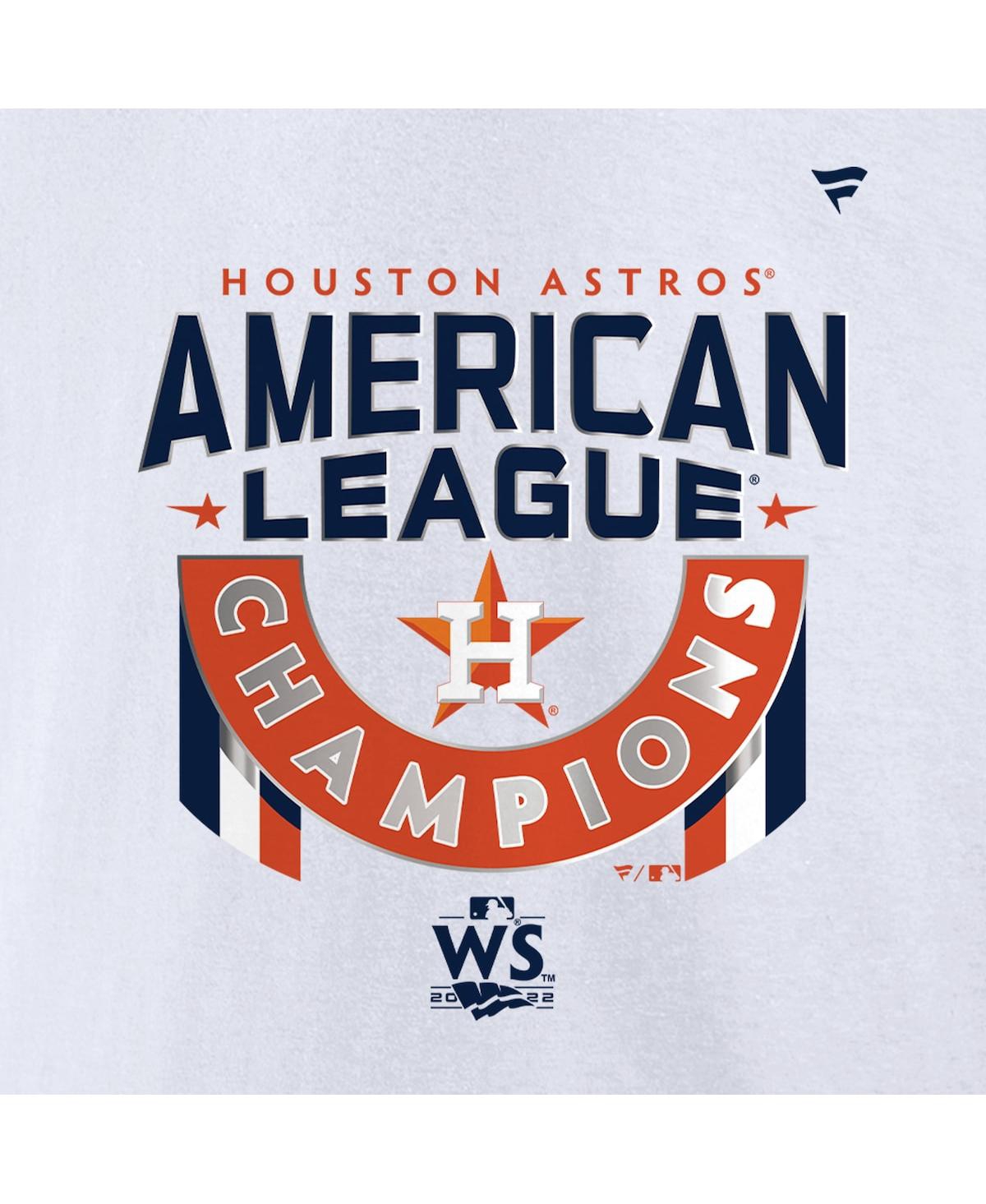 Men's FanaticsHouston Astros 2022 American League Champions Locker Room Big and Tall T-shirt - White
