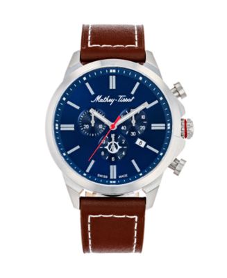 Mathey Tissot Men s Field Scout Collection Chronograph Brown