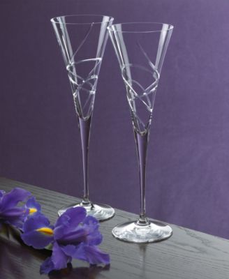 Stemware, Adorn Toasting Flutes, Set of 2
