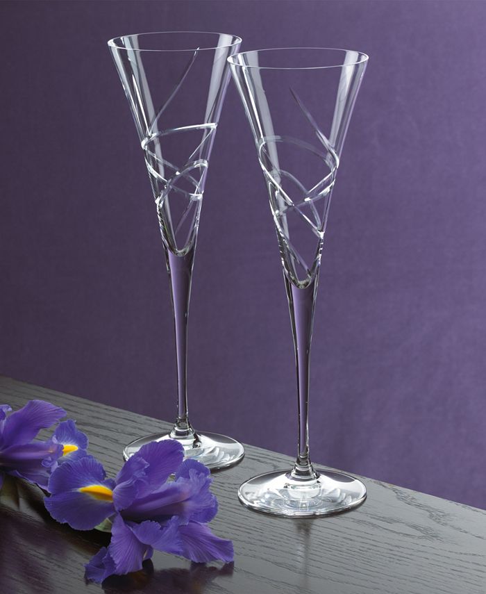 Lenox Stemware, Adorn Toasting Flutes, Set of 2 Macy's