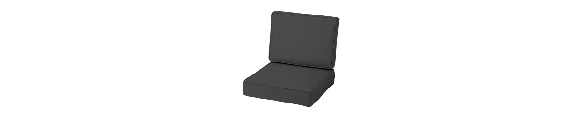 ProFoam EverTru Acrylic Patio Cushion Seat Set Grey - Grey