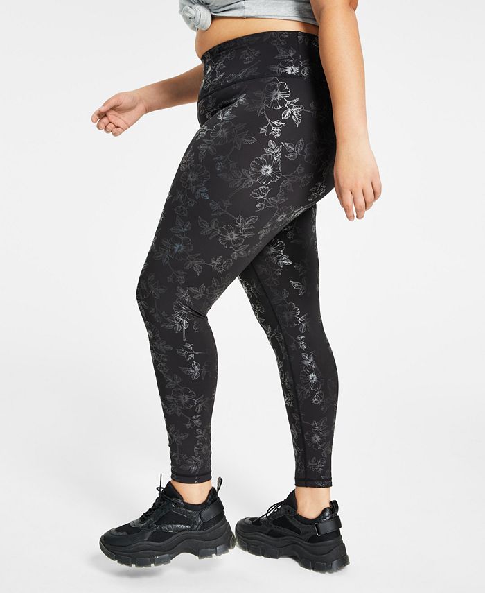 I.N.C. International Concepts Plus Size Floral Compression Leggings