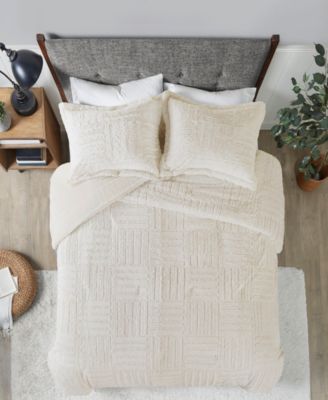Arctic 3-Pc. Faux Fur Comforter Set, King/California King