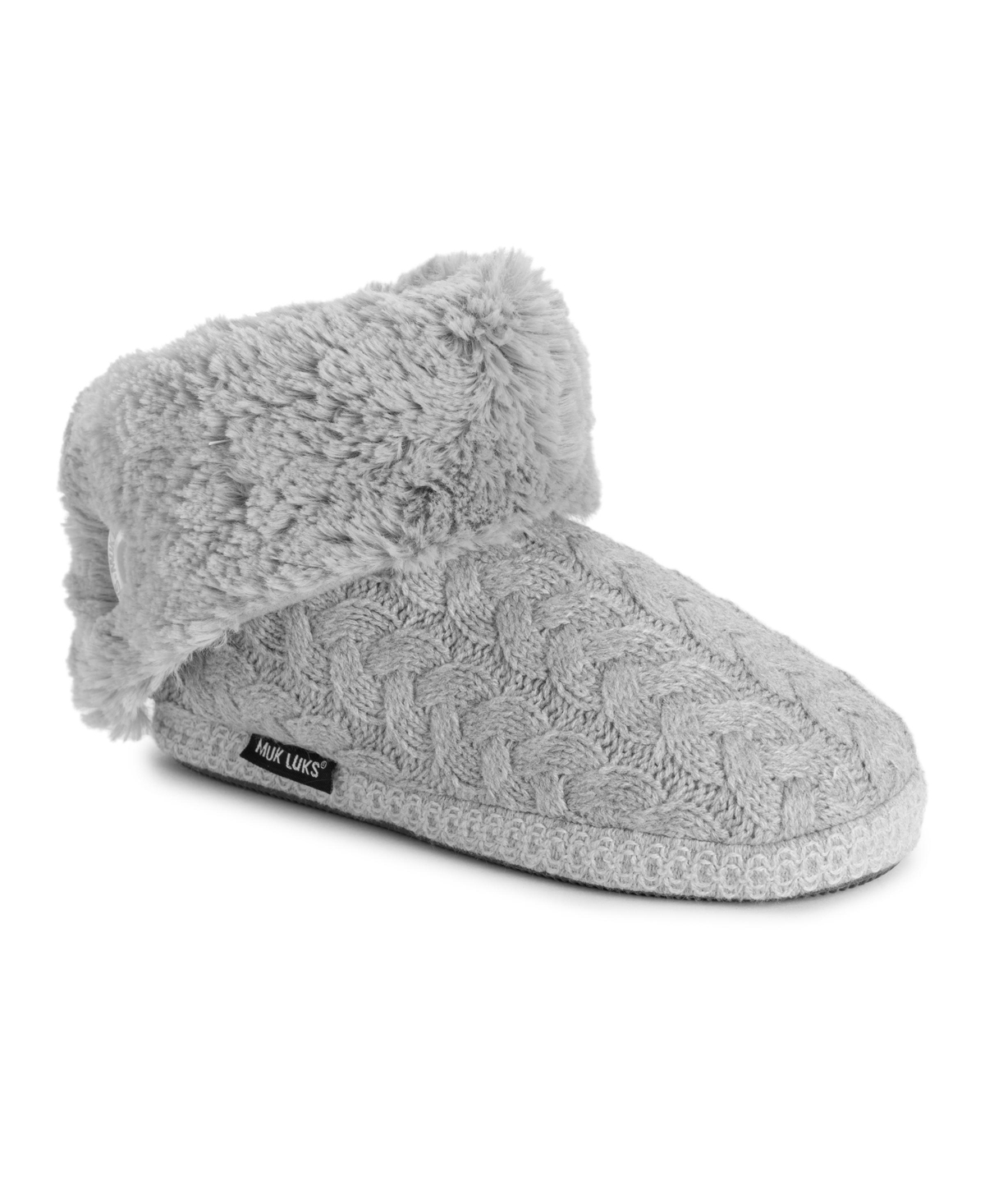 Women's muk luks red & gray amira slippers deals