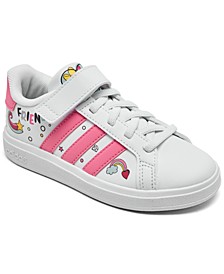 Little Girls Disney Minnie Mouse Grand Court Casual Elastic Lace Sneakers from Finish Line