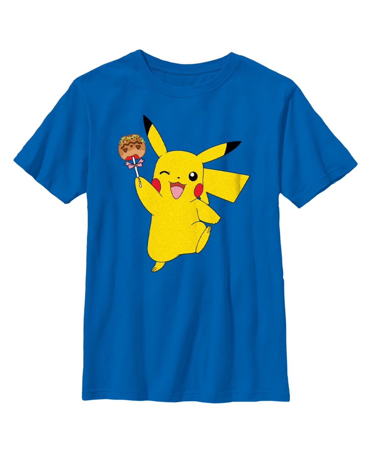 Nintendo Boy's Pokemon Halloween Pikachu Caramel Apple Child T-shirt In Royal Blue