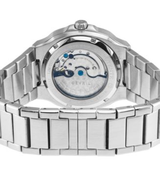 Men's Potente Automatic Silver-Tone Stainless Steel Bracelet Watch 40mm