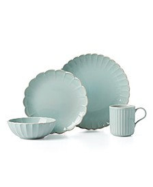 French Perle Solid 4 Piece Place Setting, Service for 1