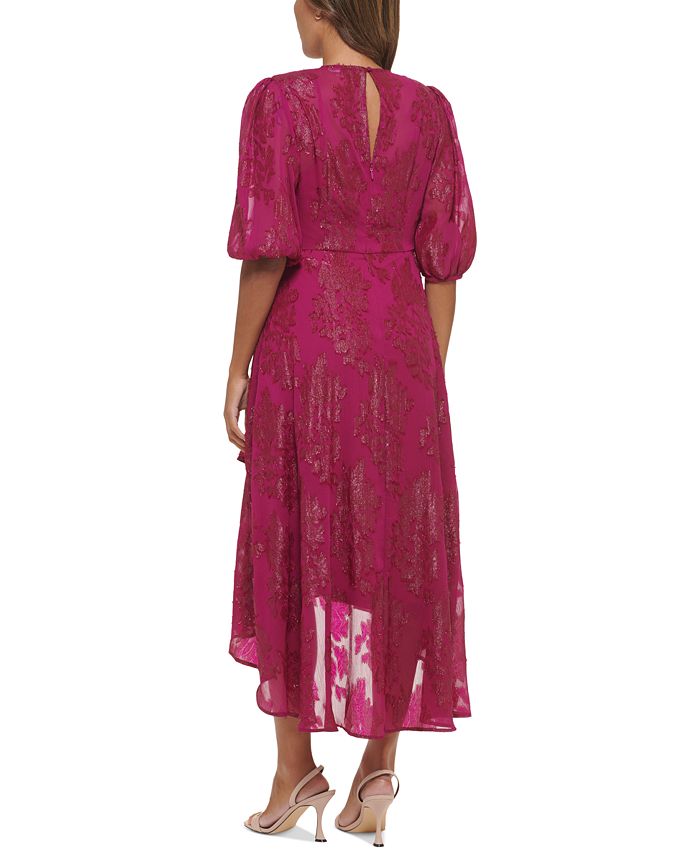 Calvin Klein Women's Jacquard Chiffon Fit & Flare Dress Macy's
