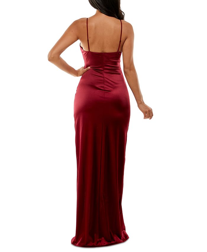 Emerald Sundae Juniors' Pleated Bustier Gown Macy's