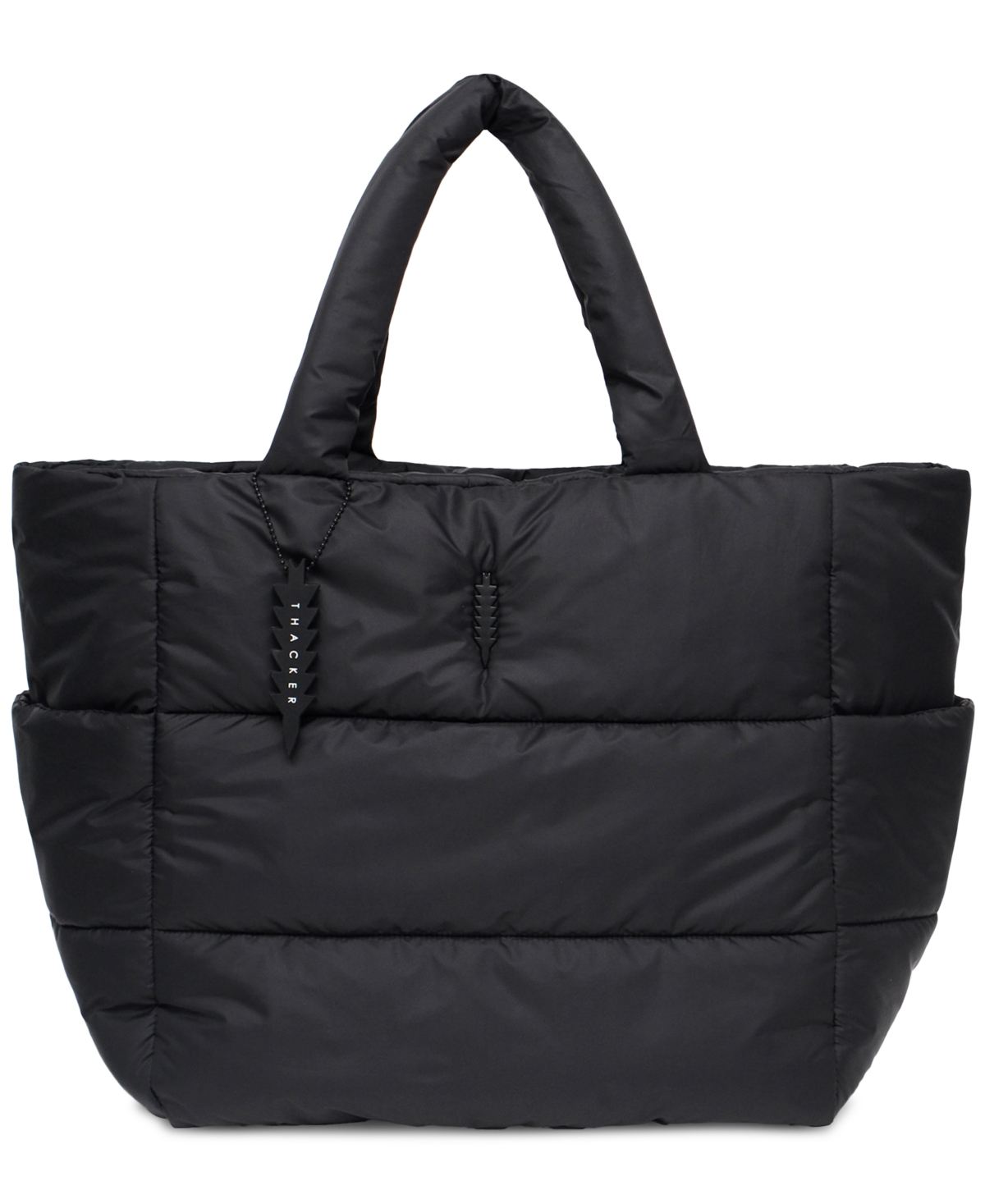 thacker Quinn Puffy Quilted Duffle Bag in Black