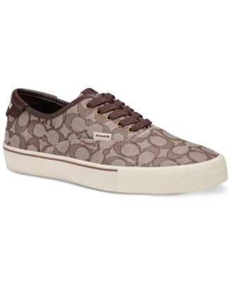 COACH Men s Skate Signature Jacquard Lace Up Sneakers Macy s