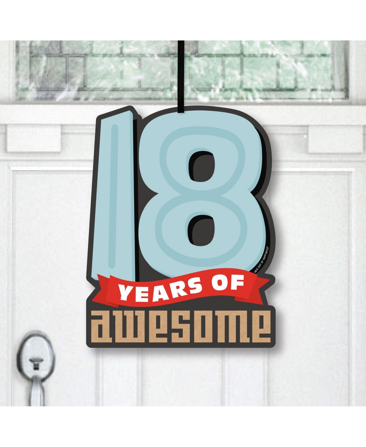 15250384 Boy 18th Birthday - Hanging Porch Eighteenth Outdo sku 15250384