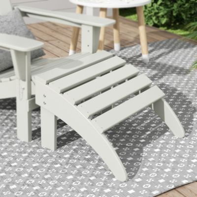 All-Weather Outdoor Patio Poly Adirondack Ottoman Footrest