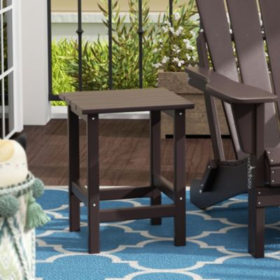 All-Weather Outdoor Patio Poly Adirondack Side Table