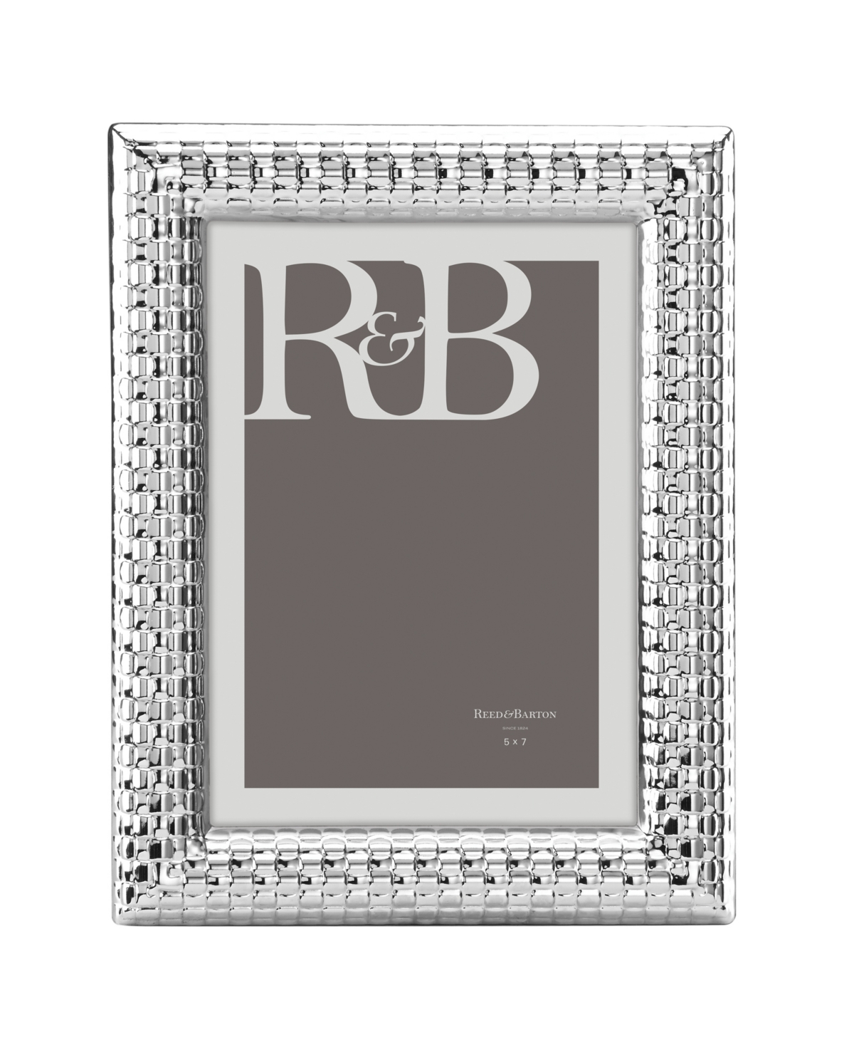 Reed & Barton Watchband Silver Photo Frame, 5" X 7" In Metallic And Silver Plate