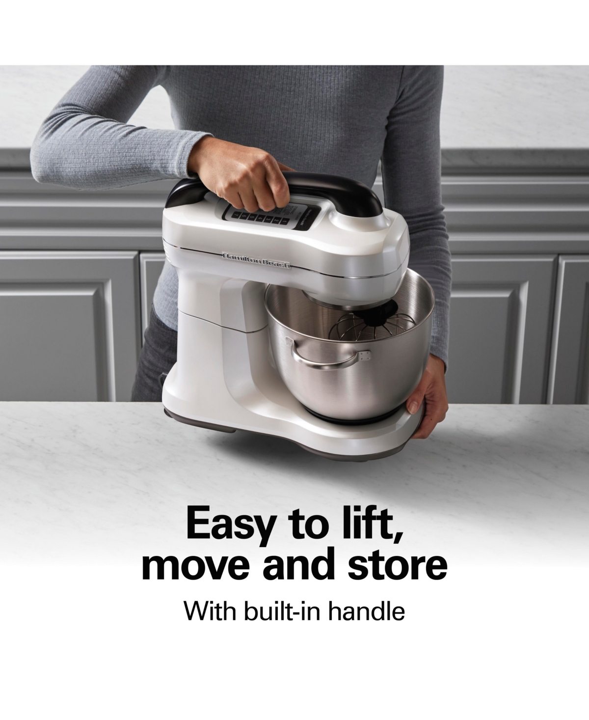 Hamilton Beach Stand Mixer With 4 Quart Stainless Steel Bowl