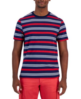 Club Room Men's Playful Stripe Short-Sleeve Crewneck T-Shirt, Created ...
