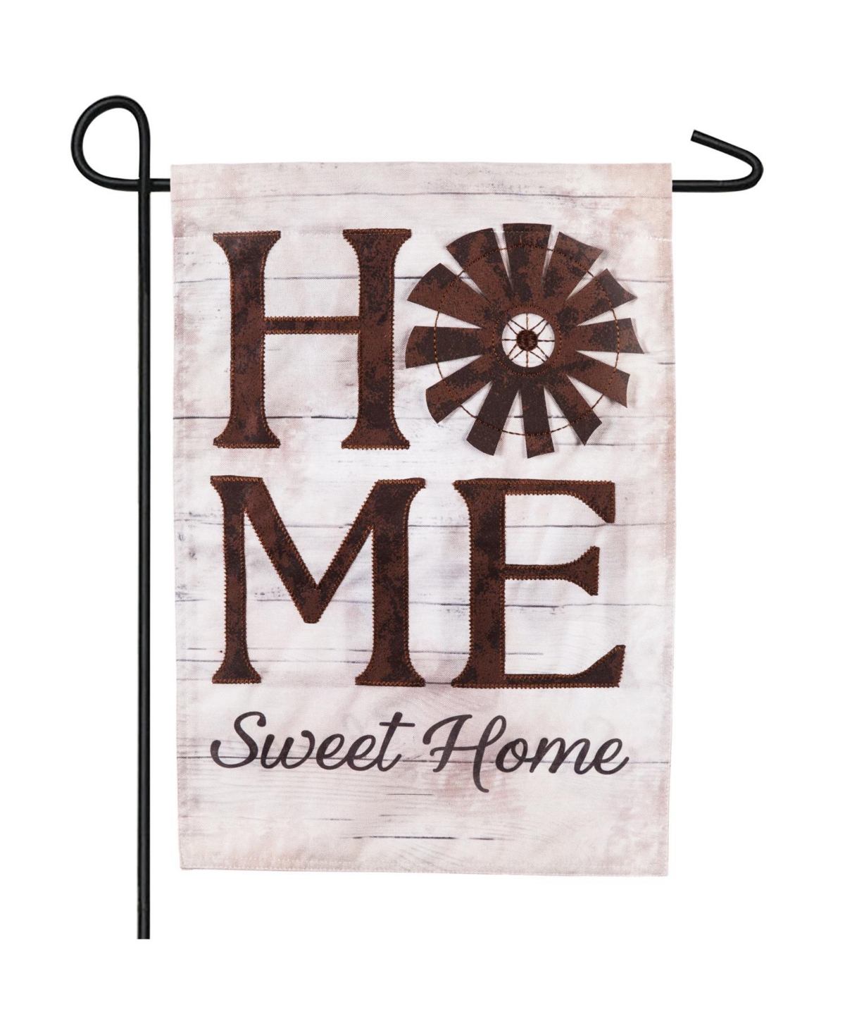 Flag Windmill Home Sweet Home Garden Linen Flag - Multicolored