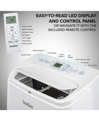 13,000 BTU Portable Air Conditioner, Smart AC Unit & Dehumidifier