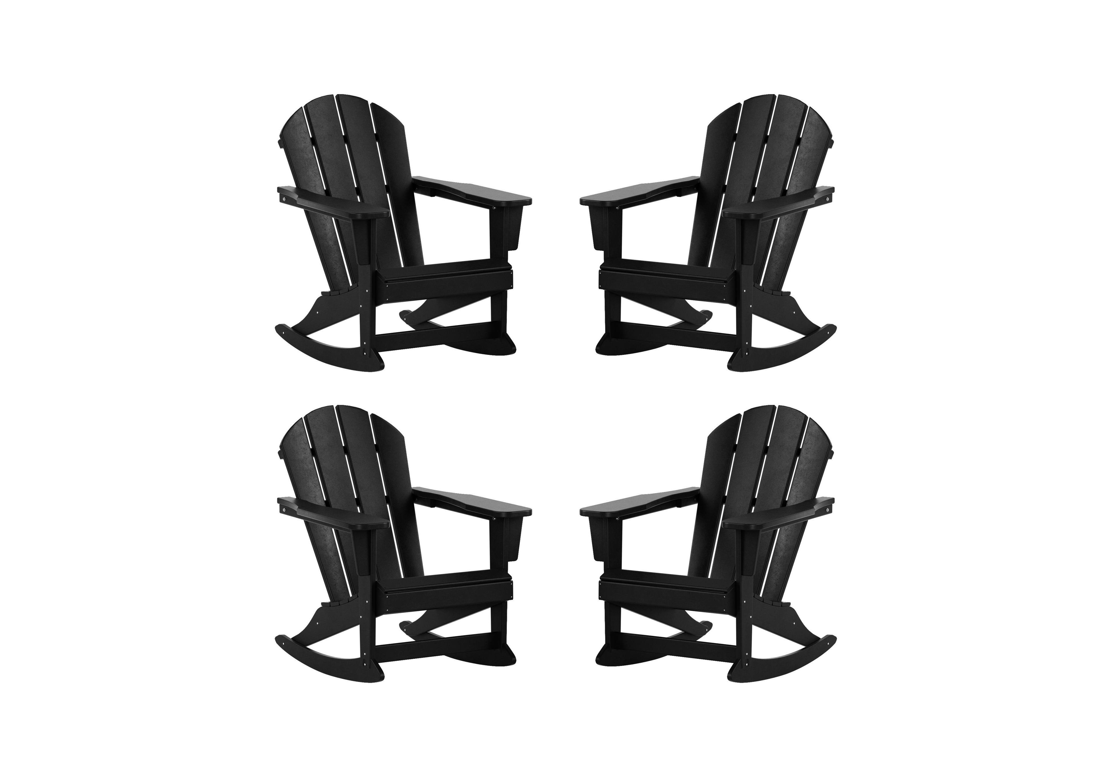WestinTrends Outdoor Adirondack Rocking Chair (Set of 4)