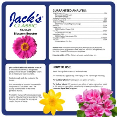 Jack's Nutrients Jacks Nutrients Classic Blossom Booster Water Soluble ...