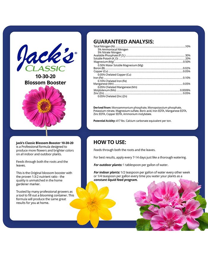 Jack's Nutrients Jacks Nutrients Classic Blossom Booster Water Soluble