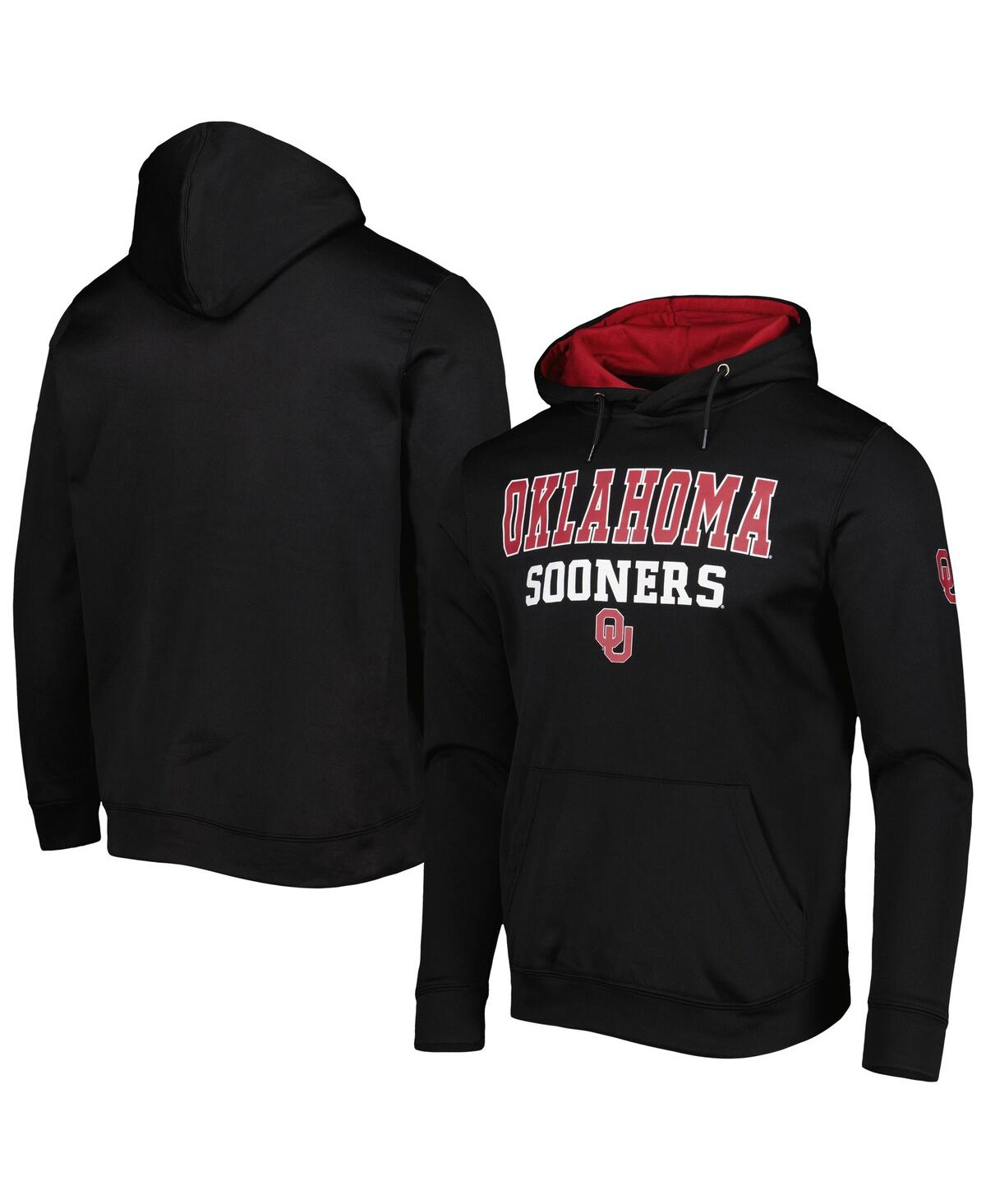 Colosseum Men's Oklahoma Sooners Sunrise Pullover Hoodie In Black