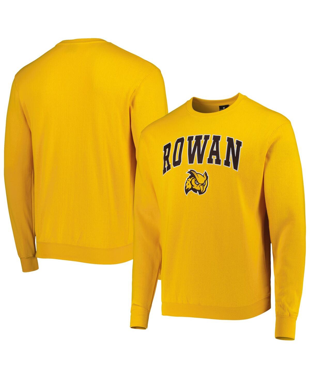Colosseum Gold Rowan Profs Arch Over Logo Pullover Sweatshirt In Gold