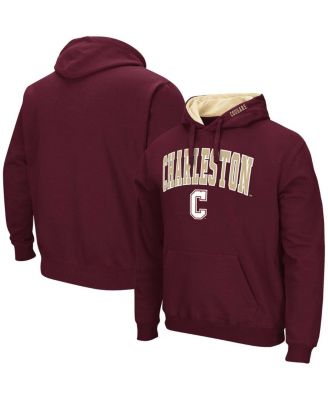 Men's Maroon Charleston Cougars Arch & Logo Pullover Hoodie