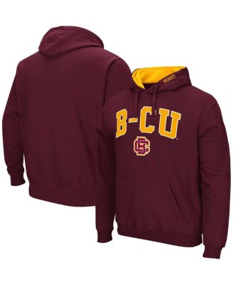 Men's Maroon Bethune-Cookman Wildcats Arch & Logo Pullover Hoodie