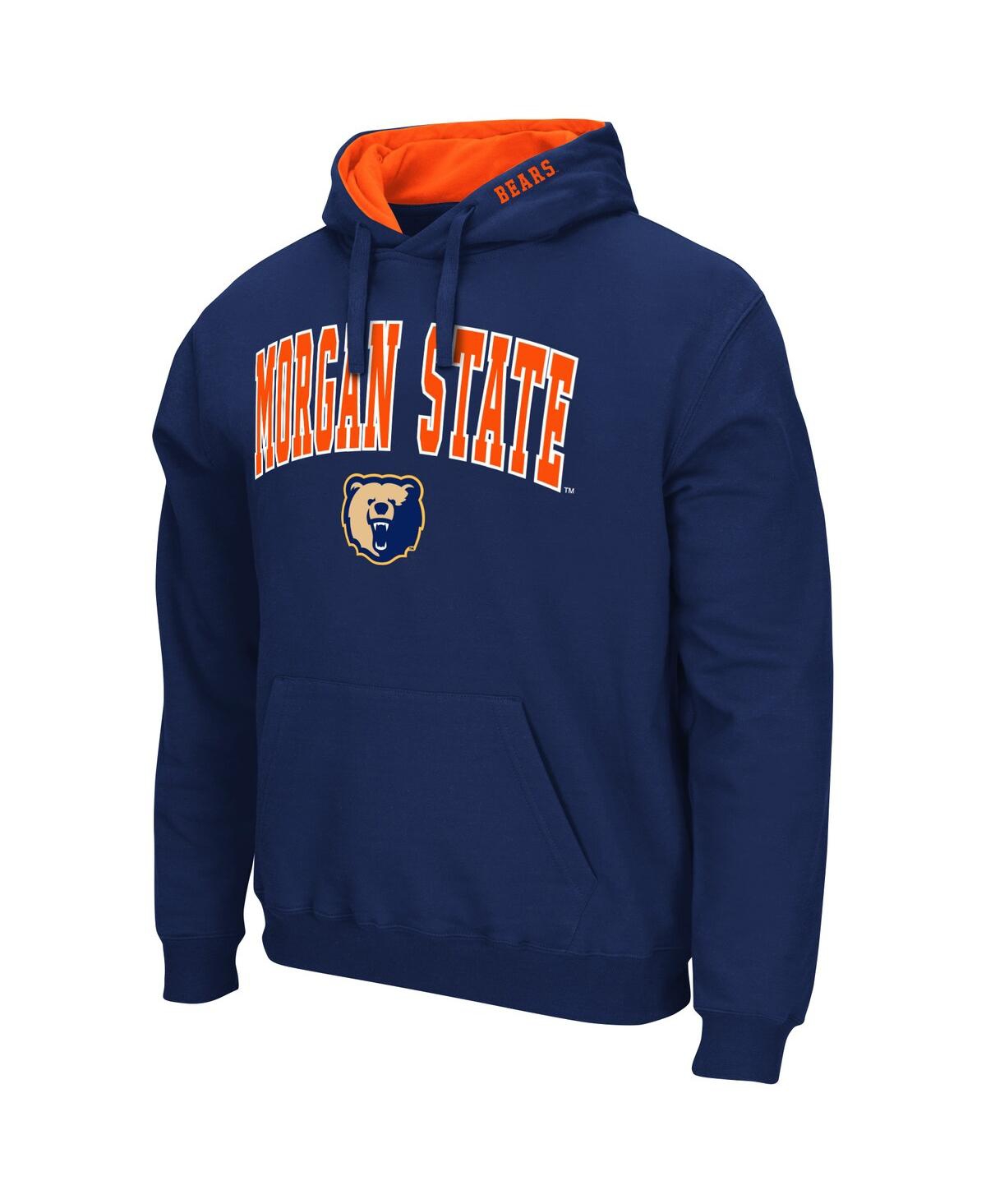 Colosseum Men's  Royal Morgan State Bears Arch & Logo Pullover Hoodie In Royal