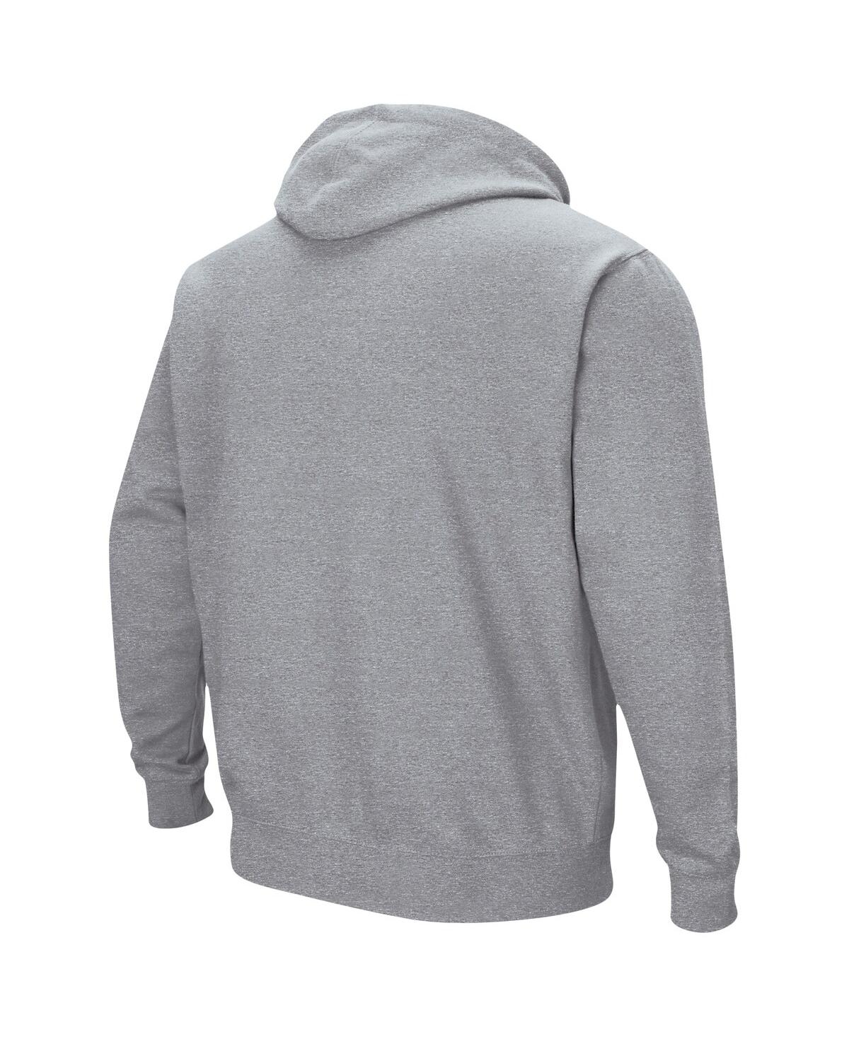 Shop Colosseum Men's  Heathered Gray Pitt Panthers Arch & Logo 3.0 Pullover Hoodie
