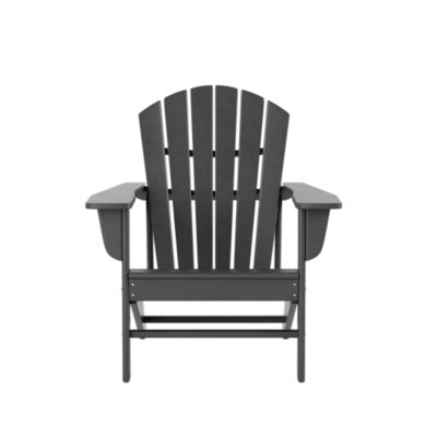 Outdoor Adirondack Chair with Ottoman Side Table Set