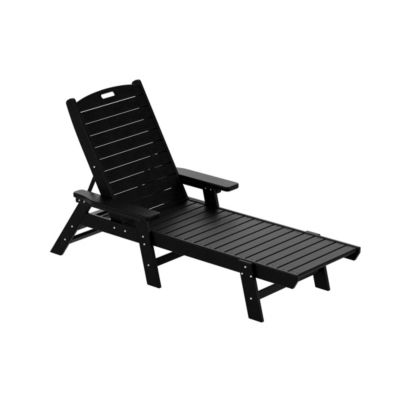 Adirondack Outdoor Chaise Lounge for Patio Garden Poolside (Set of 2)