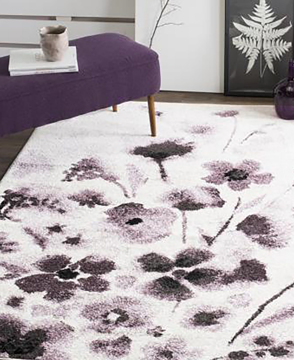 Safavieh Adirondack 127and Purple Area Rug - Ivory