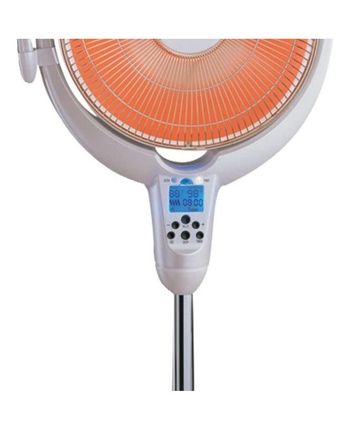 Optimus H4500 14" Oscillating Pedestal Digital Dish Heater with Remote Macy's