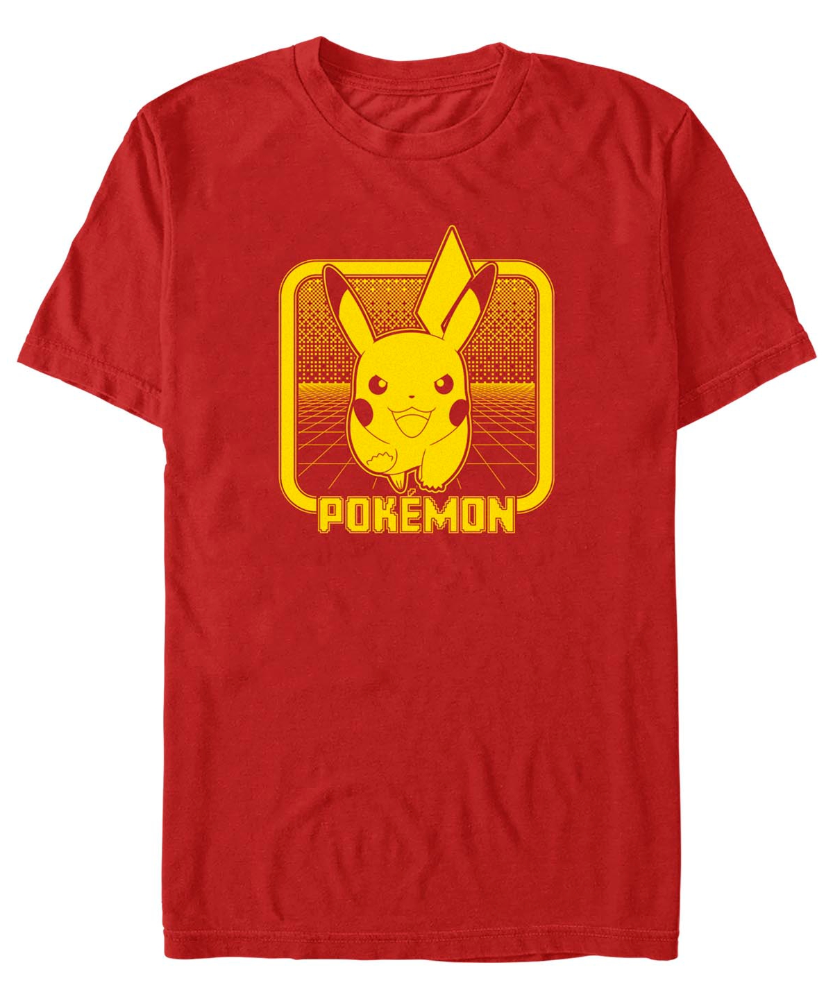 Fifth Sun Men's Digital Pikachu Short Sleeve T-shirt In Red
