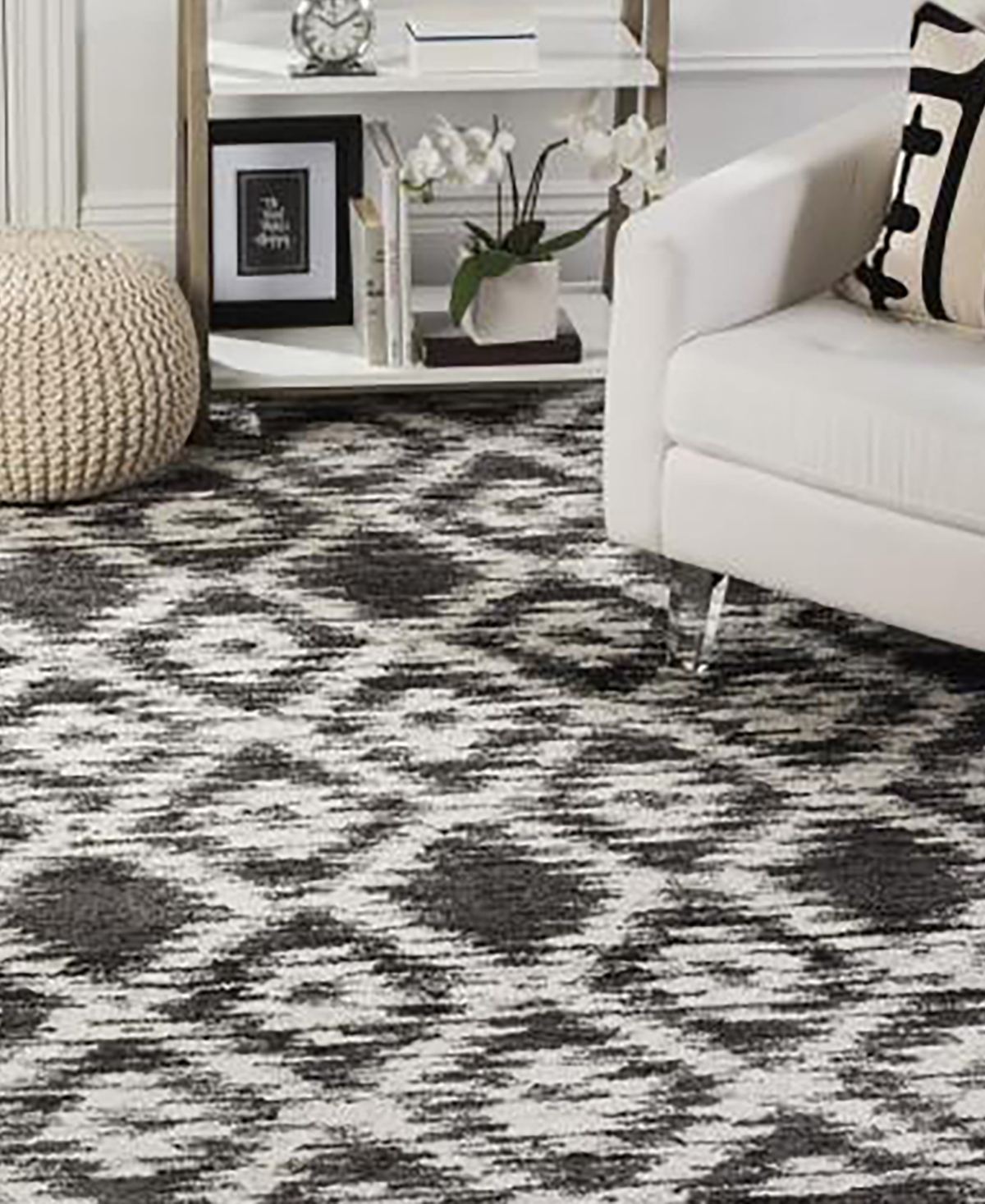 Safavieh Adirondack 118and Ivory x Area Rug - Charcoal