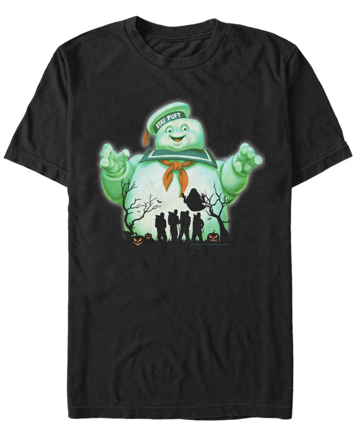 Fifth Sun Men's Ghostbusters Halloween Short Sleeves T-shirt In Black