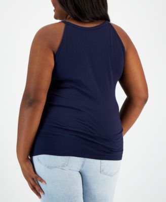 Trendy Plus Size Halter Tank Top
